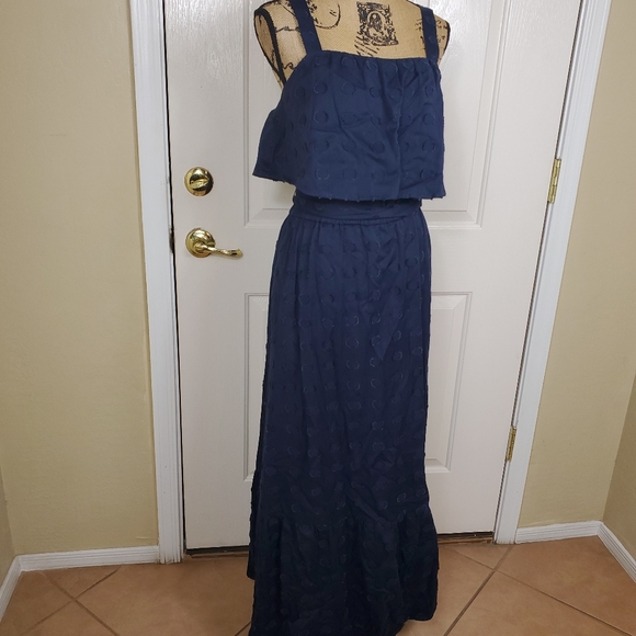 1901Clip Dot Popover Maxi Dress - Picture 8 of 13